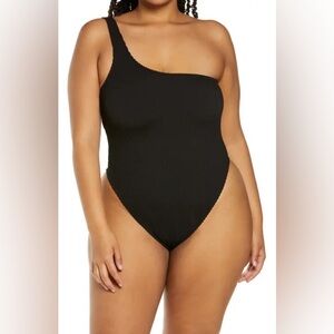 Good American Always Fits Shoulder One Piece Black Size 5/6